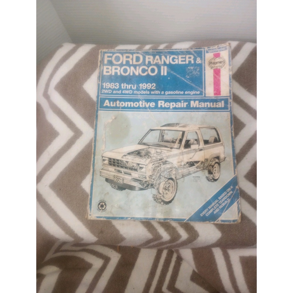 Ford Ranger‎ & Bronco II 1983-1992 2wd&4wd Repair Manual Hanyes Paperback Damage